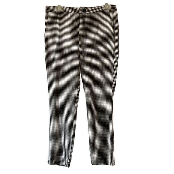 Kut From The Kloth Black and White Checked Pants, Size 4 - Picture 1 of 11